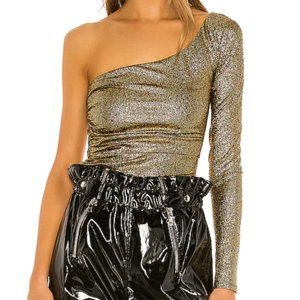 h.ours Leslie Top in Gold size small